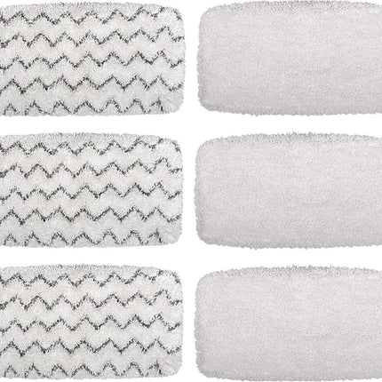 Steam Mop Pads or Bissell Powerresh Vac & Steam Series - 6 Pack, Compatible with 2747A, 1132, 1543, 1632, 1652 Models, Hard loor Mop