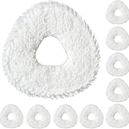 Robot Vacuum and Mop Pads 10 Pack or Narwal reo X Ultra/reo /reo Z Ultra/reo Z10/reo Pro/reo Z10 Ultra Robot Vacuum, High Absorbency Microiber Replacement Pads, Washable Robot Mop Pads White