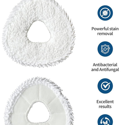 Robot Vacuum and Mop Pads 10 Pack or Narwal reo X Ultra/reo /reo Z Ultra/reo Z10/reo Pro/reo Z10 Ultra Robot Vacuum, High Absorbency Microiber Replacement Pads, Washable Robot Mop Pads White