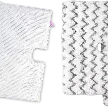 2 Pack + 2 Pack Replacement Microiber Mop Pad or Shark Steam Pocket Mops S3500 Series S3501 S3601 S3550 S3901 S3801 SE450 S3801CO S3601D (2 Sot mop pad+2 scrubby mop pad)