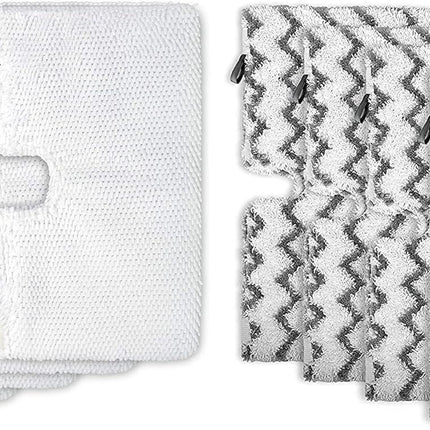 8 Pack Replacement Microiber Mop Pad or Shark Steam Pocket Mops S3500 Series S3501 S3601 S3550 S3901 S3801 SE450 S3801CO S3601D (4 Sot mop pad+4 scrubby mop pad)
