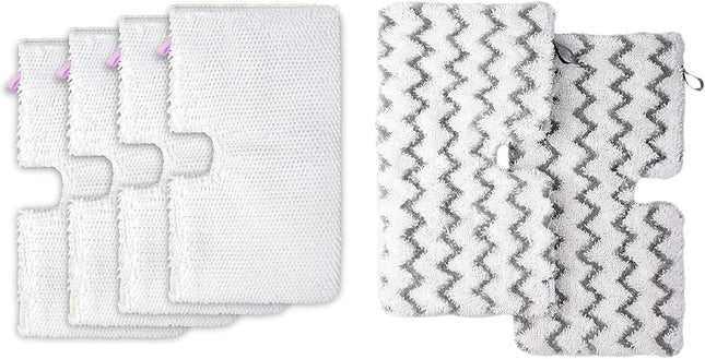 4 Pack Plus 2 Pack Replacement Microiber Mop Pad or Shark Steam Pocket Mops S3500 V1259-DP01-F-459