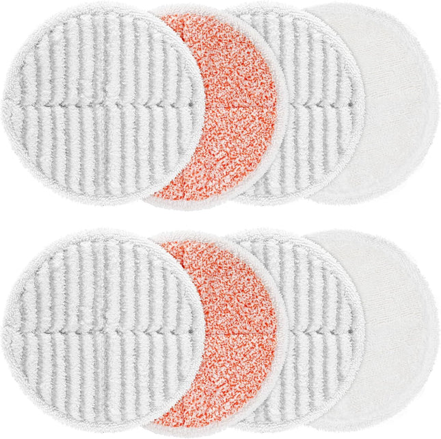 8 Pack Mop Pads Replacement Compatible with Bissell Spinwave 2124 2039A 2307 23157 23159 20393