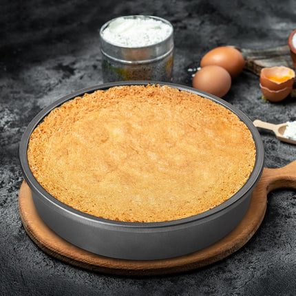 9" Round Cake Pan Set o 2, 0.8mm Thick Heavy Duty Bakeware or Tiered & Layered Cakes, Nonstick Baking Pan with Diamond Texture or Even Heating, Cake Mold