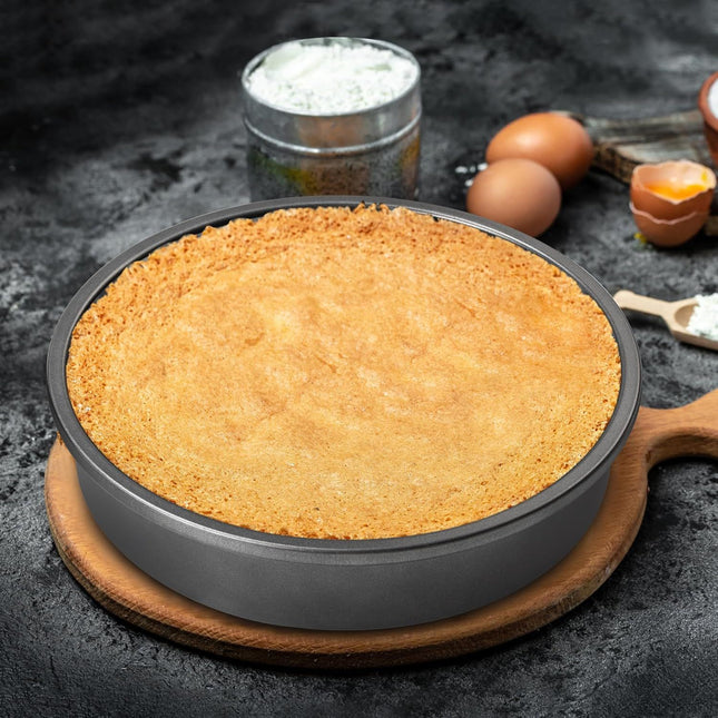 9 Round Cake Pan Set o 2 0.8mm Thick Heavy Duty Bakeware or Tiered & Layered Cakes Nonstick Baking Pan – product detail