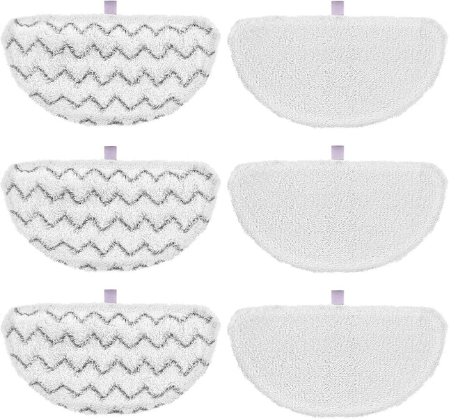 6 Pack 1940 or Bissell Steam Mop Pads or Bissell Powerresh Steam Mop 1806 1544 V1259-DP01-F-483