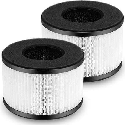 2-Pack BS-03 Replacement ilter Compatibel with PARTU and Slevoo BS-03 Air Puriier Part U & Part X, 3-in-1 iltration System (Not it BS-01）