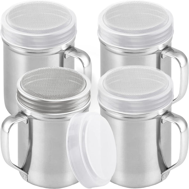 14 Ounce Powdered Sugar Shaker Duster With Handle