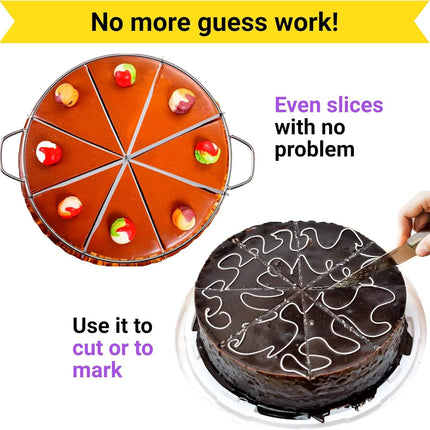 10-inch Stainless Steel 8+6-Piece Pie Slicers + 6 oz ine Mesh Shaker + 10 oz Medium Holes Dredge - with Handles and Plastic Caps Bundle