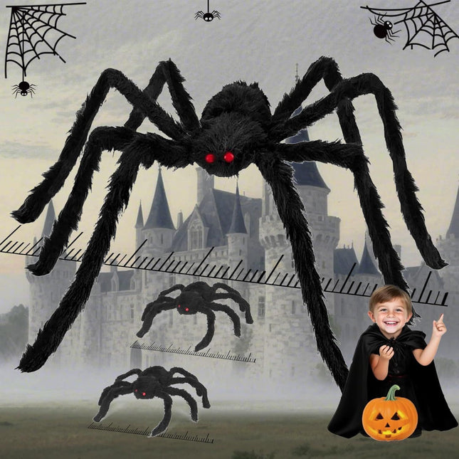 Giant Spider 6.6 t Plus 0.98 t 2 Halloween Decorations 78 ake Halloween Decor Spiders V1259-DP01-F-562