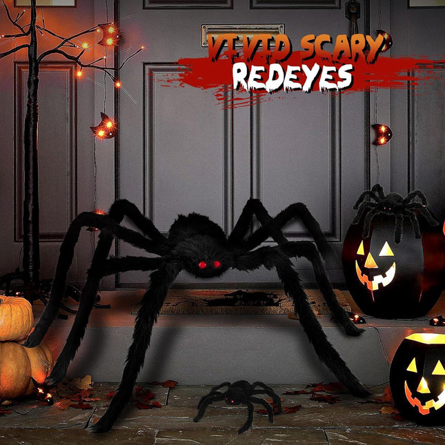 Giant Spider 6.6 t Plus 0.98 t 2 Halloween Decorations 78 ake Halloween Decor Spiders – product detail