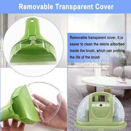 Upgraded 1400B Little Green 5.3" Detachable Tough Stain Brush Tool Replacement or Bissell Little-Green Upright &Portable Carpet Cleaners or 1400B 4075 3860 1425 2458 3194 3353 Series,1+2 Brush,Green