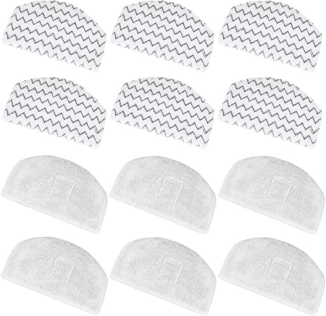 12 Pack 1940 Steam Mop Replacement Pads or Bissell Powerresh Steam Mop 1940 1440 1806 V1259-DP01-F-584