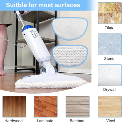 12 Pack 1940 Steam Mop Replacement Pads or Bissell Powerresh Steam Mop 1940 1440 1806 1544 2075 2685A 2814 Series, Model 19402 19404 19408 19409 1940A 1940 1940Q 1940T 1940W B0006 B0017 2075A 15441