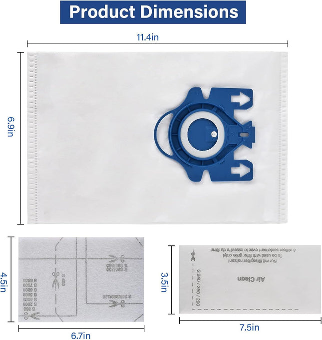 20 Pack 3D Airclean Vacuum Bags Replacement or Miele AirClean 3D Eiciency Dust Bag Miele – product detail