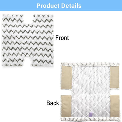 S3973D Steam Mop Replacement Pads or Shark Lit-Away Pro & Genius Steam Pocket Mop S3973 S3973D S5003D S3973WM S5001 S5002Q S5003A S5004 S5004W S6001W S6001WM S6002 S6002C,Part # P184WQ, 8 Pack