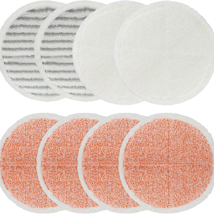Spinwave Mop Pads Replacement Set Compatible with Bissell Spinwave 2039A 2124: 4 Heavy Scrub Pads, 2 Sot Pads, 2 Scrubby Pads by  (8Pack)