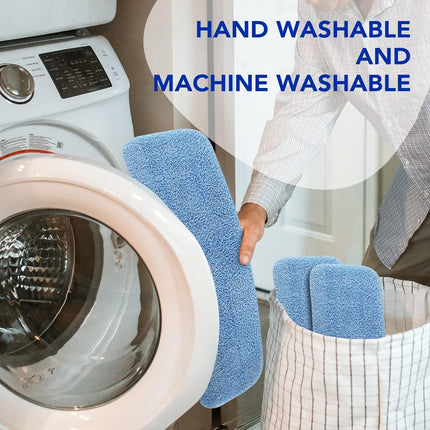 Replacement Mop Pads it or Rubbermaid Commercial 18" and 17" Mop - 10 Pack Wet & Dry Commercial Cleaning Reusable Reills it or Any lat System 17 and 18 Inch