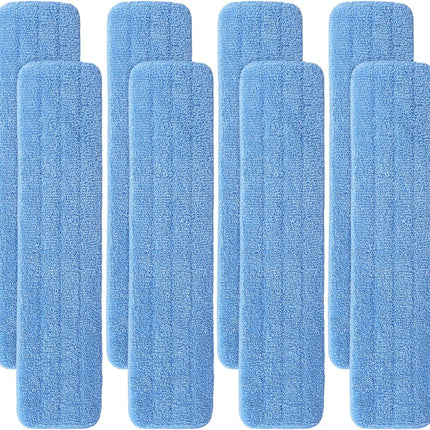 Replacement Microiber Pad or Rubbermaid Commercial 24 Inch Mop Head - 8 Pack Wet & Dry Commercial Cleaning Reills Reusable Mop Reills it or Any Microiber lat Mop System 24"