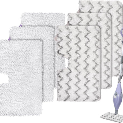 S3501 or Shark Steam Pocket Mop Pads: Washable Steam Mop Replacement Pads or Shark Steamer S3601D S3601 S3801CO S3901 S3550 SE450 (6Pack)