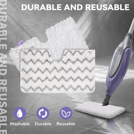 S3501 or Shark Steam Pocket Mop Pads: Washable Steam Mop Replacement Pads or Shark Steamer S3601D S3601 S3801CO S3901 S3550 SE450 (6Pack)