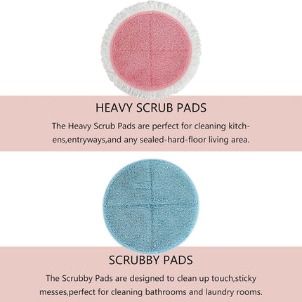 Spin Cordless Electric Mop Pads - 8 Pack Steam Electric Mop Reills it or Vmai/Eous/Idoo/Alabot/Devoac - 7.28inch Spin Replacement Mop Pads or loor Cleaning