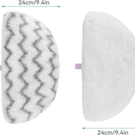Steam Mop Pads or Bissell Powerresh Steam Cleaner 1940 1806 1544 1440 2075A 2685A 19402 19404 19408 19409 1940A 1940 1940Q 1940T 1940W - Microiber Replacement Pad Reusable Washable - 12
