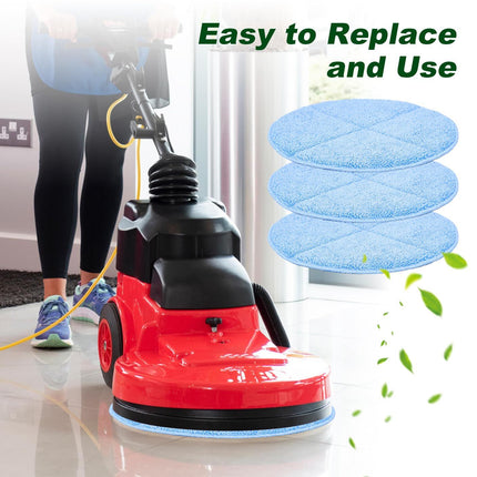Commercial 17 Inch Microiber Carpet Bonnet loor Machines Pads Compatible with loor Machine: 3 Packs Microiber Carpet Bonnet loor Buer Pads