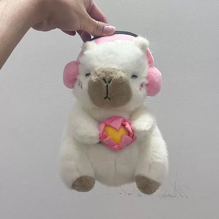 White Earphone Capybara Chalk Bag Rock Climbing Chalk Bag