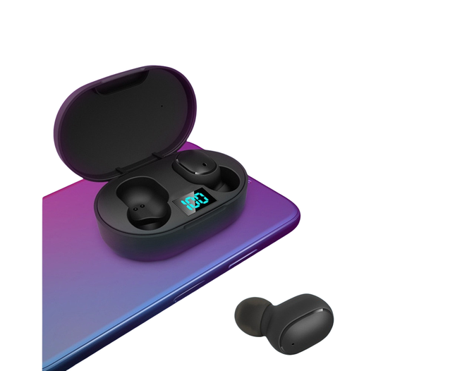 E6S Wireless 6D Stereo V5.0 Bluetooth-compatible In-ear Earbuds Sports Earphones with Mic V1263-JX-1