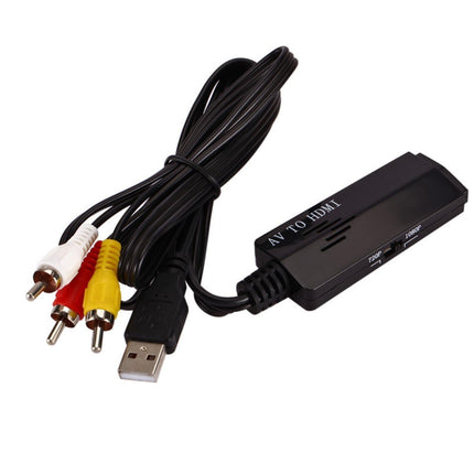 1080P High Clarity HDMI-compatible Male to Female RCA AV Video Audio Converter Cable Cord Adapter Long