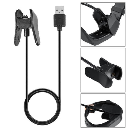 1m Smart Bracelet USB Charging Cable Clip-on Charger Cord for Vivosmart 4