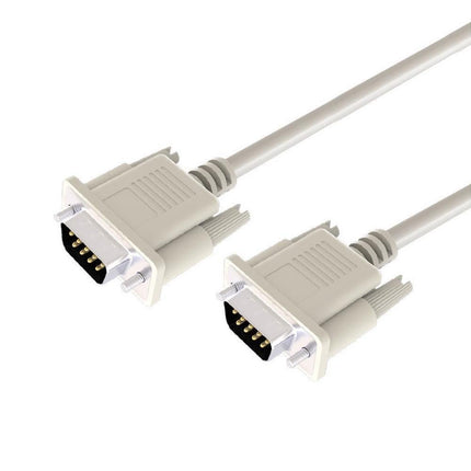 2Pcs 1.5/3/5m RS232 DB9 9Pin Serial Male to Male COM Port Data Converter Cable