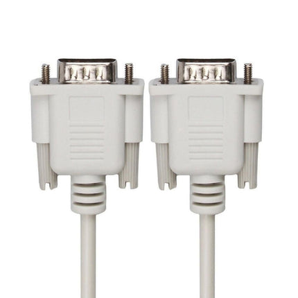 2Pcs 1.5/3/5m RS232 DB9 9Pin Serial Male to Male COM Port Data Converter Cable