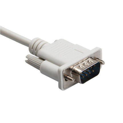 2Pcs 1.5/3/5m RS232 DB9 9Pin Serial Male to Male COM Port Data Converter Cable