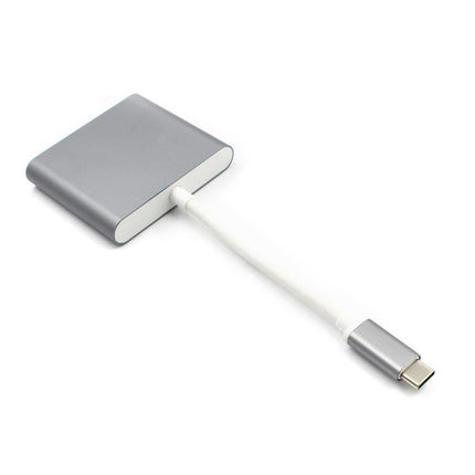 3 in 1 USB 3.1 Type-C to 4K UHD HDMI-compatible USB-C Hub Adapter Converter for Macbook As Shown