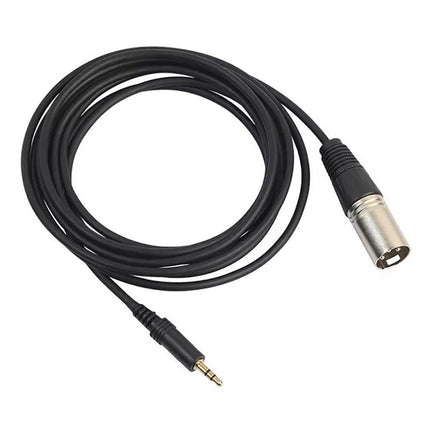 3.5mm Stereo Jack Plug to 3 Pin XLR Male Microphone Audio Cable Cord Adapter