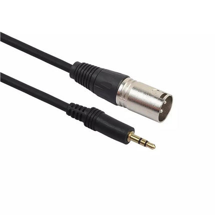 3.5mm Stereo Jack Plug to 3 Pin XLR Male Microphone Audio Cable Cord Adapter