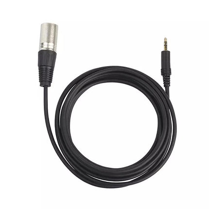 3.5mm Stereo Jack Plug to 3 Pin XLR Male Microphone Audio Cable Cord Adapter