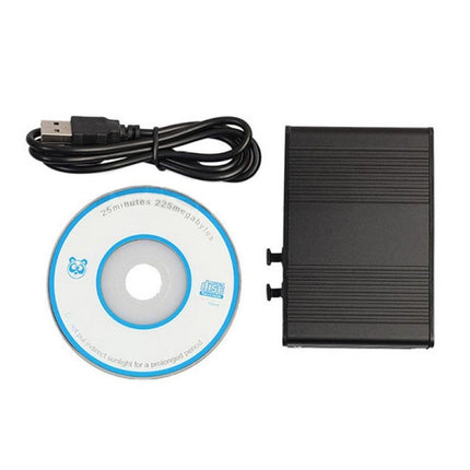 6 Channel USB 2.0 External 5.1 Optical S/PDIF Audio Sound Card Adapter for Win7 Blue