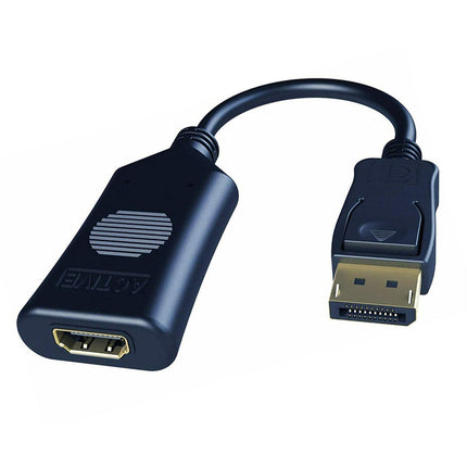 Active Display Port DP to HDMI-compatible Adapter Cable 4K 60HZ Male to Female Connector Black