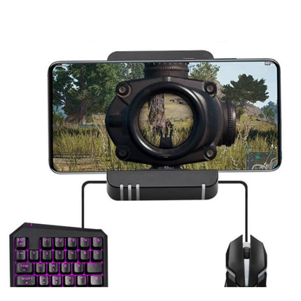 Bluetooth Gaming Keyboard Mouse Converter Adapter for iOS Android Phone Tablet Black