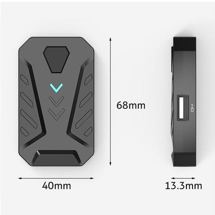 Bluetooth Gaming Keyboard Mouse Converter Adapter for iOS Android Phone Tablet Black