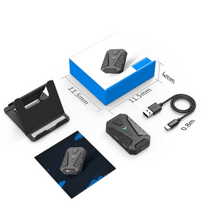 Bluetooth Gaming Keyboard Mouse Converter Adapter for iOS Android Phone Tablet Black