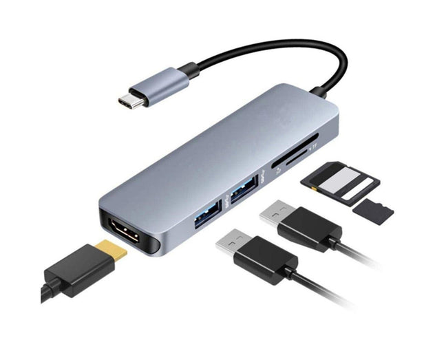 Docking Station High-speed Transmission Data Transfer Plug Play Type-C to HDMI-compatible USB Adapter Hub