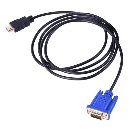 DOONJIEY Converter Cable High Resolution Fast Transmission Plug Play HDMI-compatible Male to VGA 1080P Male PVC Video Adapter Cord for Laptop
