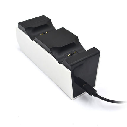 Durable Charging Stand Controller Fast Dual Charger for PlayStation 5 Gamepad Black White