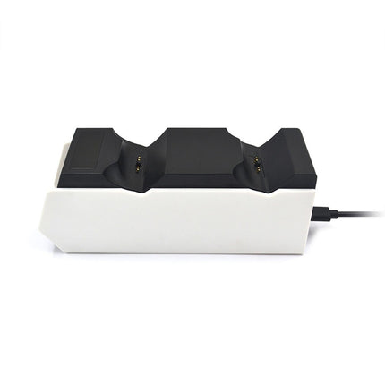 Durable Charging Stand Controller Fast Dual Charger for PlayStation 5 Gamepad Black White