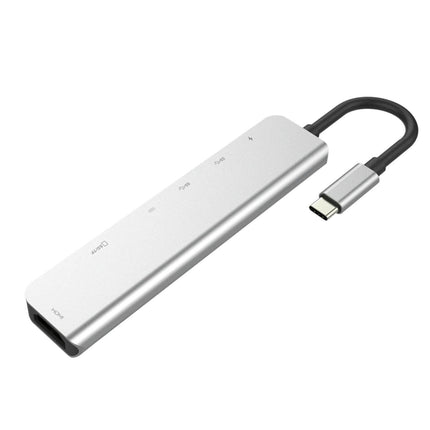 Type-C Hub Docking Station High Speed Multifunctional 7 in 1 USB 3.0 HDMI-compatible PD USB TF Laptop for Huawei Silver