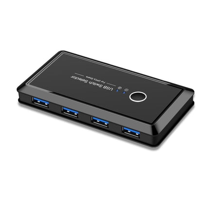 USB 3.0 Switch Selector 2 Computer Sharing 4 Devices for Keyboard Mouse Printer Black